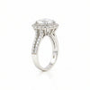 9.8 ct DEW White Moissanite Round Solitaire Ring - 18K Gold Vermeil on 925 Sterling Silver