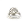 9.8 ct DEW White Moissanite Round Solitaire Ring - 18K Gold Vermeil on 925 Sterling Silver