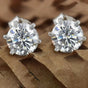 7.30Ct Certified White Moissanite Gold Vermeil Dangler Earrings For Women Gift