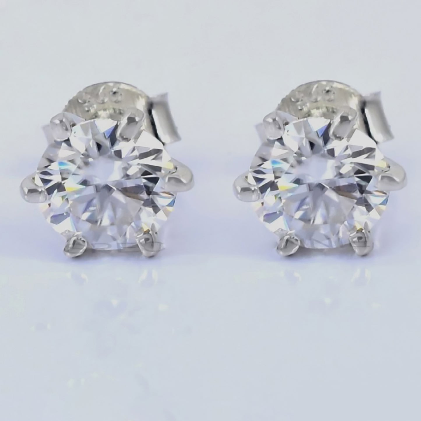 7.30Ct Certified White Moissanite Gold Vermeil Dangler Earrings For Women Gift