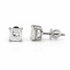 4 carat princess cut lab-grown diamond stud earrings in platinum, F/VS1 clarity