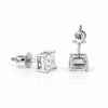 Close-up of single princess cut lab diamond, F colour VS1 clarity grade