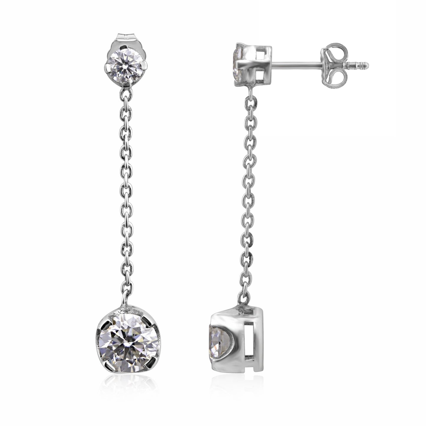 7.30 Ct Moissanite Drop Dangle Earrings Gift for Women Wife Anniversary Birthday Wedding