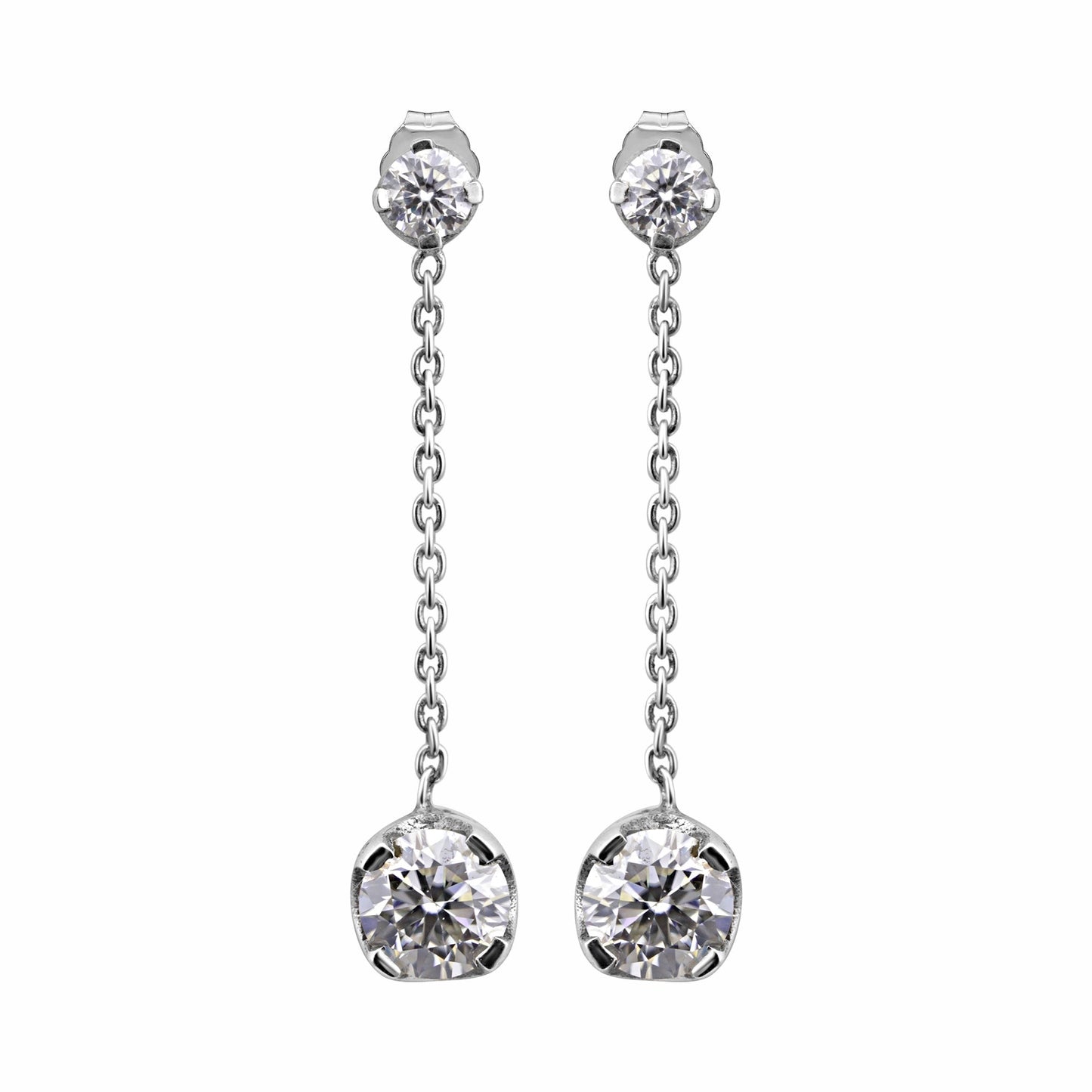 7.30 Ct Moissanite Drop Dangle Earrings Gift for Women Wife Anniversary Birthday Wedding