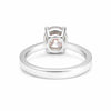 Certified 3 Ct Round Cut Pink Moissanite Solitaire Ring in Gold Plated Vermeil
