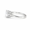 3.4 carat lab-grown diamond ring worn on hand, refined engagement styling
