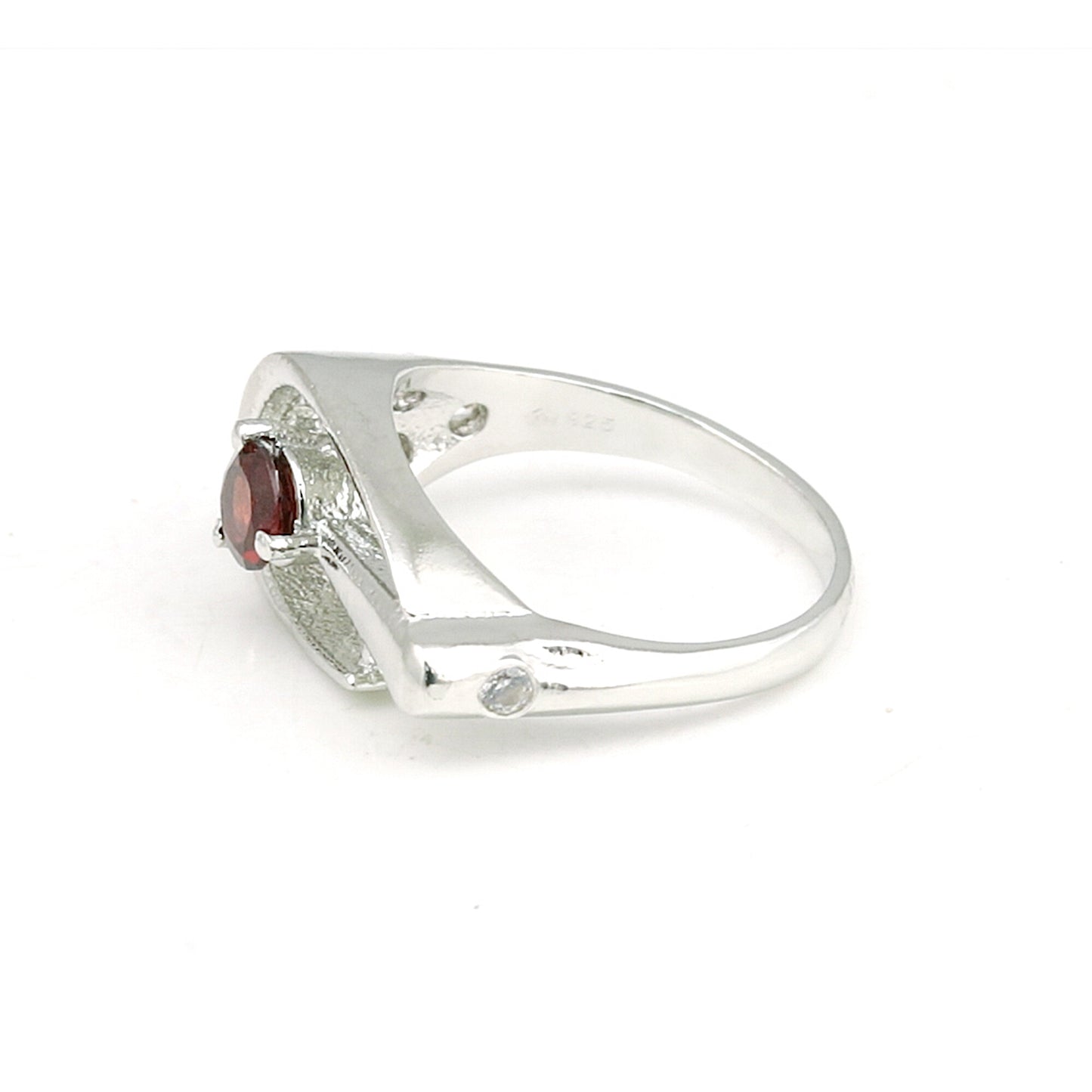 Red Ruby Round Cut Solitaire Ring 5.00 Ct. 925 Sterling Silver Gift for Her