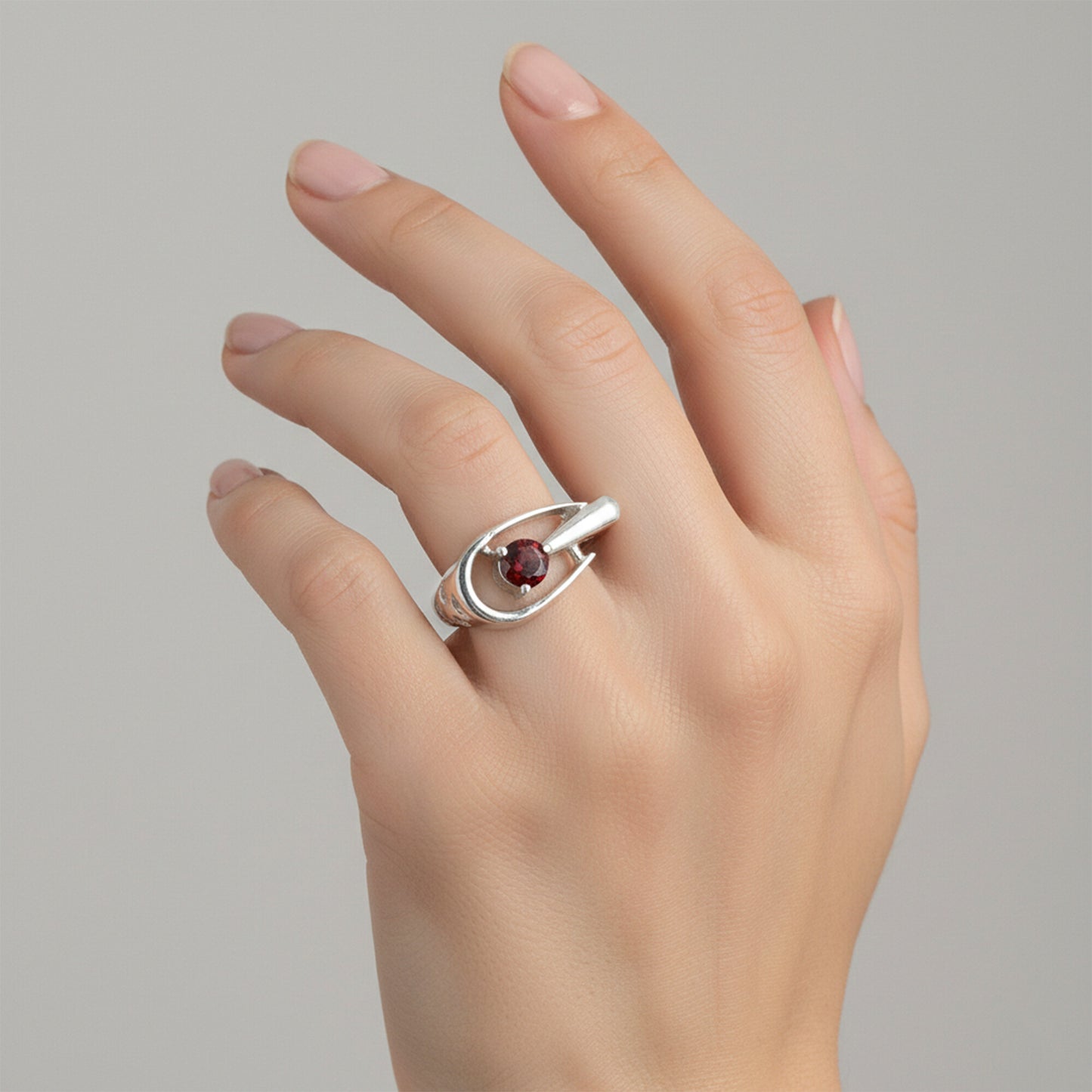 Red Ruby Round Cut Solitaire Ring 5.00 Ct. 925 Sterling Silver Gift for Her