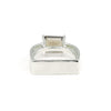 3.80 Ct. Topaz Emerald Solitaire Ring 925 Sterling Silver Birthday Fine Jewelry