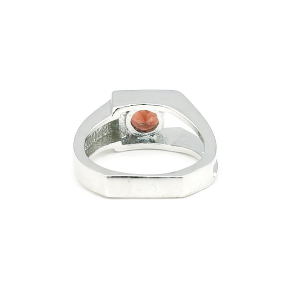 Garnet Round Cut 3.50 Ct. Gemstone Ring 925 Sterling Silver Women Gift