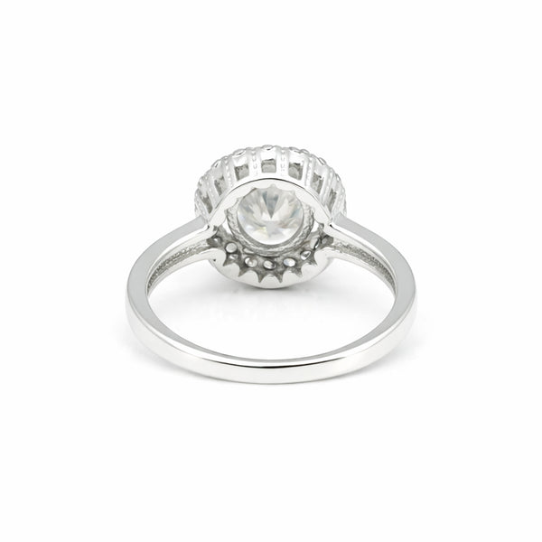 EGL Certified 4.50 Ct. Moissanite Oval Cut Ring 925 Sterling Silver Women Fine J