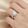 EGL Certified 4.50 Ct. Moissanite Oval Cut Ring 925 Sterling Silver Women Fine J