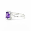 Amethyst Gemstone Ring 8.00 Ct. Cushion Cut 925 Sterling Silver Anniversary Gift