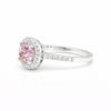 Pink Moissanite Round Ring 7.00 Ct. 925 Sterling Silver Stackable Eternity Band
