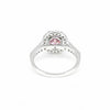 Pink Moissanite Round Ring 7.00 Ct. 925 Sterling Silver Stackable Eternity Band