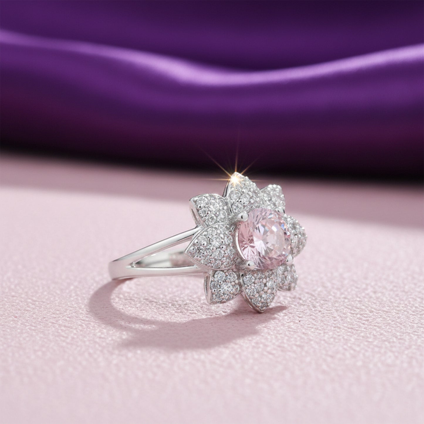 Moissanite Round Cut Ring 5.50 Ct. 925 Sterling Silver Gift for Her Women