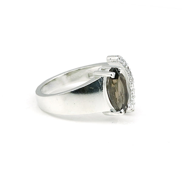 Topaz Marquise Solitaire Gemstone Ring 3.00 Ct. 925 Sterling Silver Women Gift H
