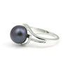 Black Pearl Round Cut Solitaire Ring 3.50 Ct. 925 Sterling Silver Gift for Her