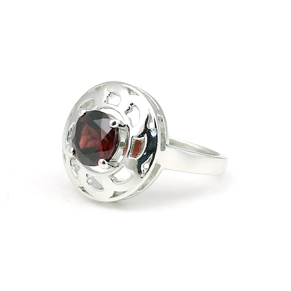 4.00 Ct. Moissanite Round Solitaire Ring 925 Sterling Silver Birthday Fine Jewel