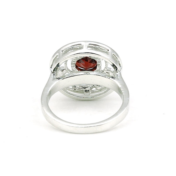 4.00 Ct. Moissanite Round Solitaire Ring 925 Sterling Silver Birthday Fine Jewel