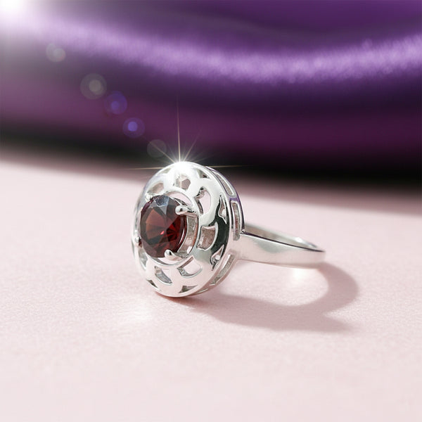 4.00 Ct. Moissanite Round Solitaire Ring 925 Sterling Silver Birthday Fine Jewel