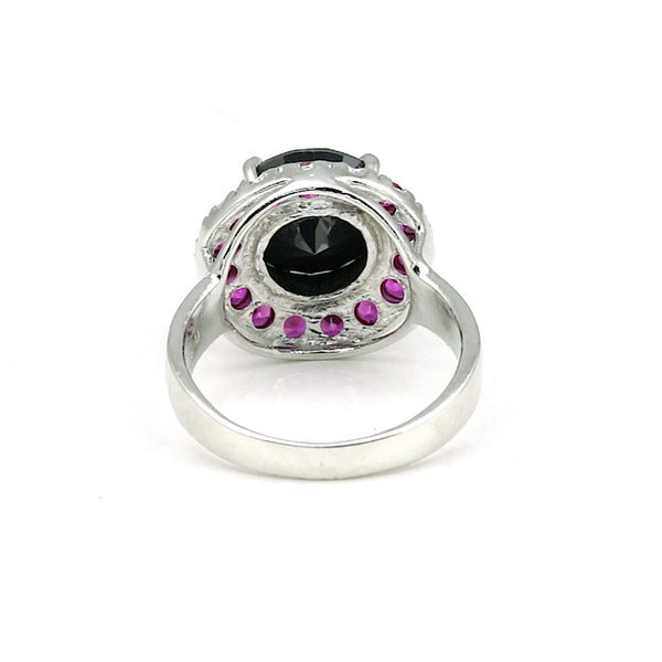 Moissanite Round Cut 5.00 Ct. Gemstone Ring 925 Sterling Silver Women Gift