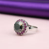 Moissanite Round Cut 5.00 Ct. Gemstone Ring 925 Sterling Silver Women Gift