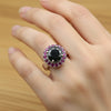 Moissanite Round Cut 5.00 Ct. Gemstone Ring 925 Sterling Silver Women Gift