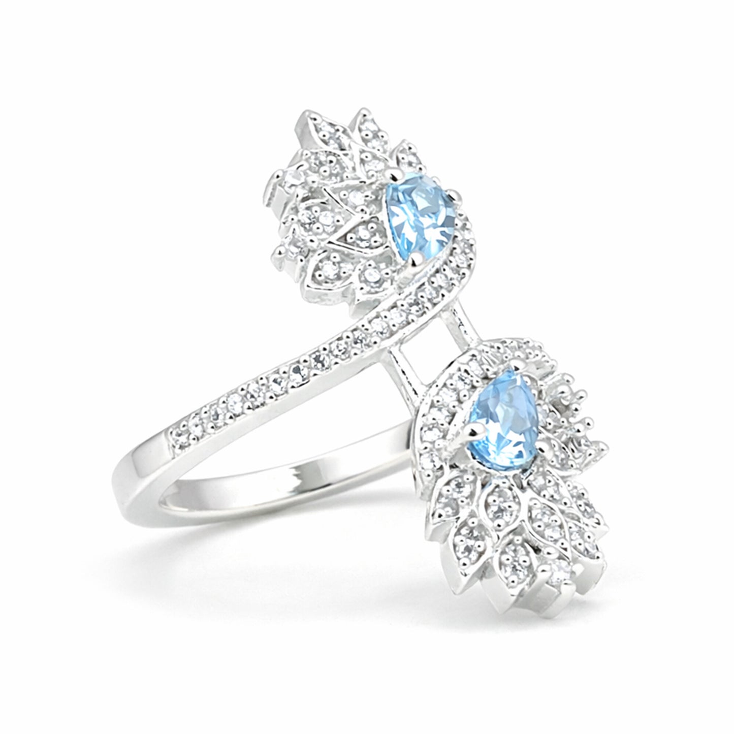6.50 Ct. Aquamarine Oval Cut Ring 925 Sterling Silver Women Fine Jewelry