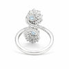 6.50 Ct. Aquamarine Oval Cut Ring 925 Sterling Silver Women Fine Jewelry