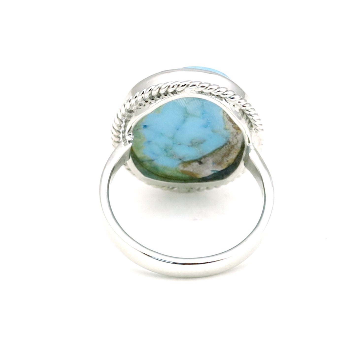 Turquoise Oval Cut Ring 3.00 Ct. 925 Sterling Silver Gift for Her Women