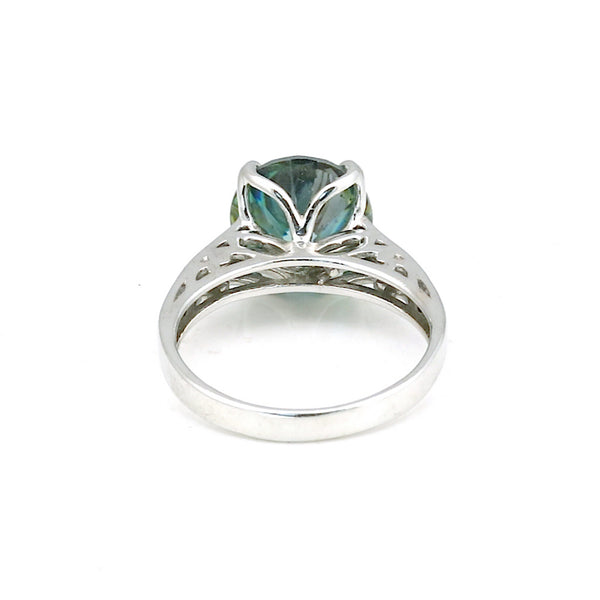 Moissanite Round Cut 4.20 Ct. Gemstone Ring 925 Sterling Silver Women Gift