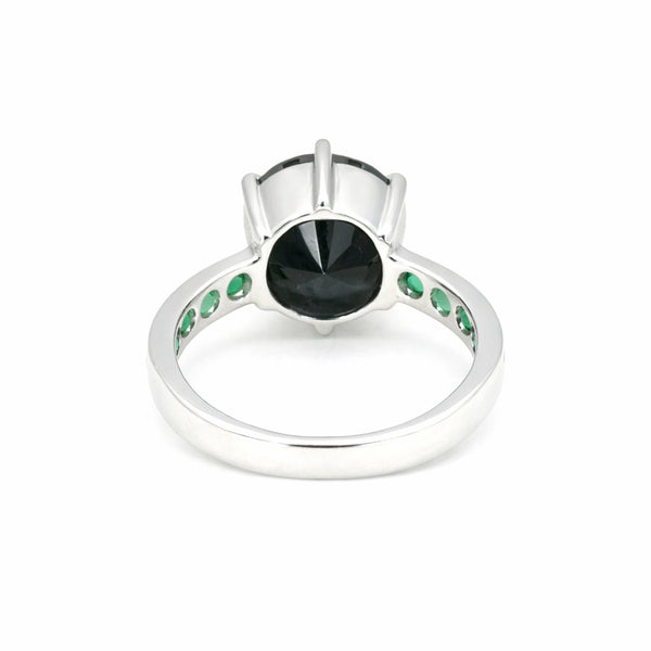 Round Cut Moissanite Ring 7.00 Ct. 925 Sterling Silver Eternity Band Gift for He