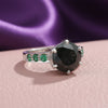 Round Cut Moissanite Ring 7.00 Ct. 925 Sterling Silver Eternity Band Gift for He