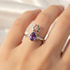 7.50 Ct. Amethyst Oval Cut Ring 925 Sterling Silver Women Fine Jewelry