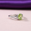 Amethyst Oval Cut Ring 7.80 Ct. 925 Sterling Silver Gift for Her Women