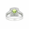 2.00 Ct. Green Amethyst Ring Round Cut 925 Sterling Silver Eternity Band Fine Gi