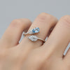 Aquamarine Pear Solitaire Gemstone Ring 9.00 Ct. 925 Sterling Silver Women Gift