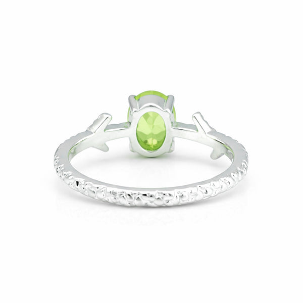 Oval Cut Amethyst Ring 3.65 Ct. 925 Sterling Silver Eternity Band Gift for Her