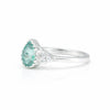 4.65 Ct. Aquamarine Pear Cut Ring 925 Sterling Silver Women Fine Jewelry