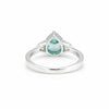 4.65 Ct. Aquamarine Pear Cut Ring 925 Sterling Silver Women Fine Jewelry