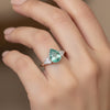 4.65 Ct. Aquamarine Pear Cut Ring 925 Sterling Silver Women Fine Jewelry