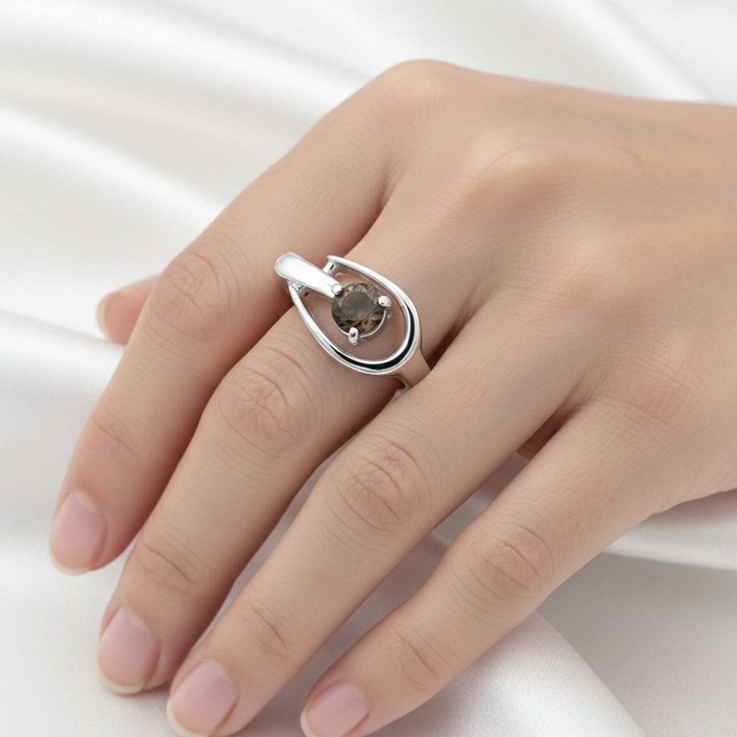 EGL Certified Topaz Round Cut Ring 3.50 Ct. 925 Sterling Silver Gift for Her Wom