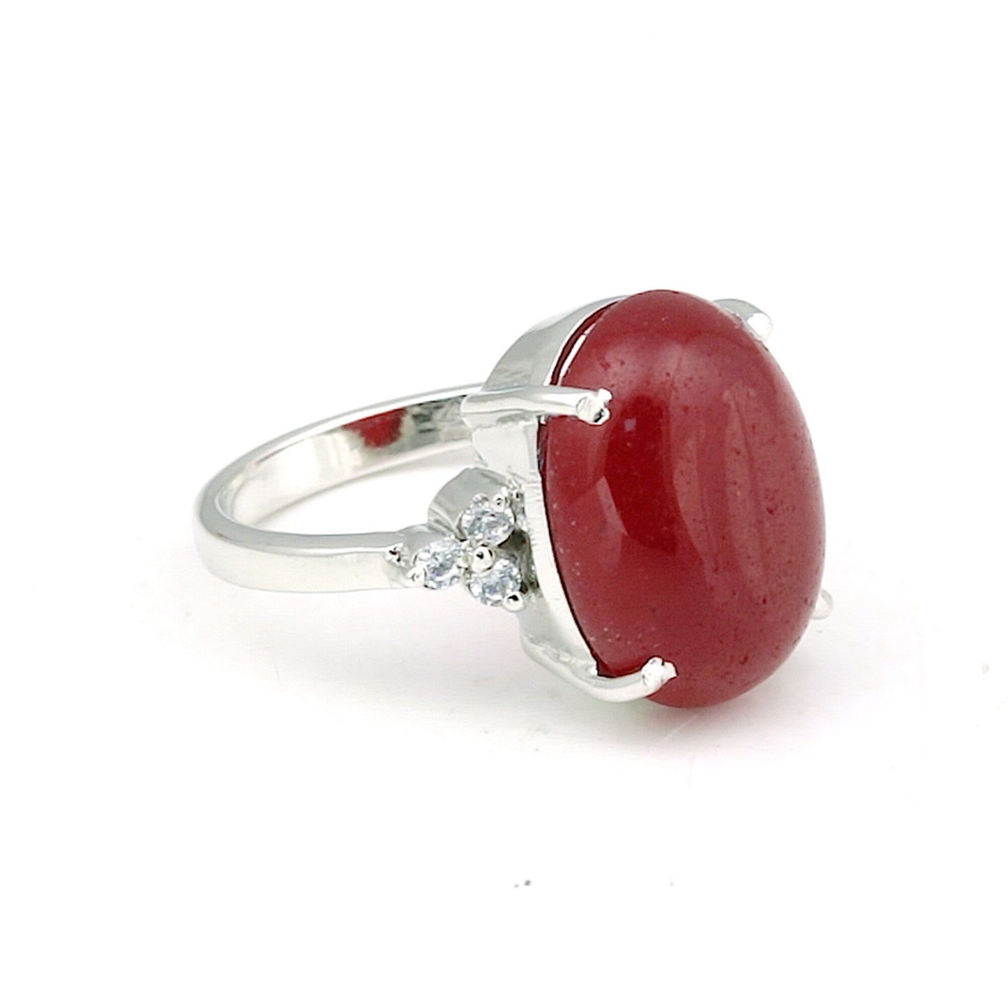 EGL Certified Ruby Oval Cut 4.55 Ct. Gemstone Ring 925 Sterling Silver Women Gif