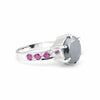 3.80 Ct. Moissanite Round Cut Ring 925 Sterling Silver Women Fine Jewelry