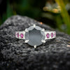 3.80 Ct. Moissanite Round Cut Ring 925 Sterling Silver Women Fine Jewelry