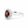 Garnet Gemstone Ring 4.80 Ct. Oval Cut 925 Sterling Silver Wedding Gift Her