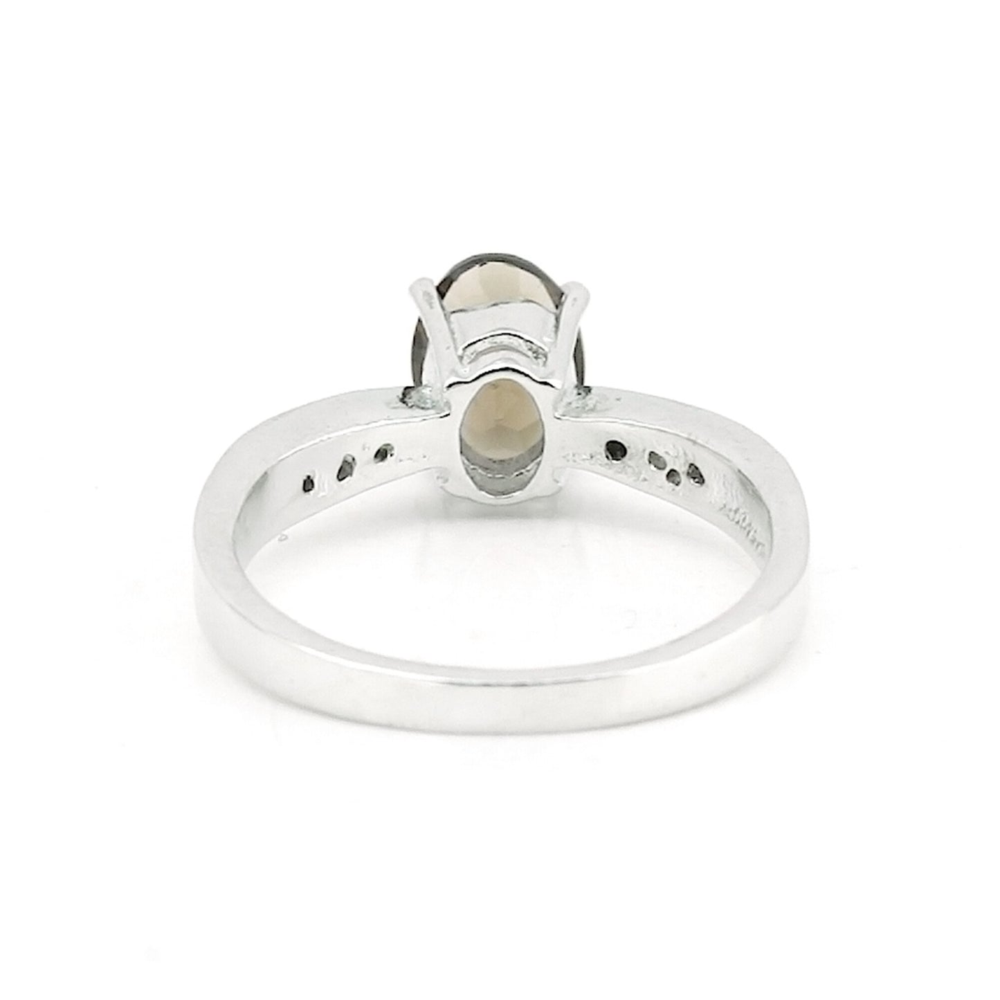 Topaz Oval Solitaire Ring 2.50 Ct. 925 Sterling Silver Valentine's Day Fine Jewe