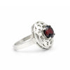 Red Garnet Round Ring 9.00 Ct. 925 Sterling Silver Stackable Eternity Band Gift