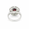 Red Garnet Round Ring 9.00 Ct. 925 Sterling Silver Stackable Eternity Band Gift